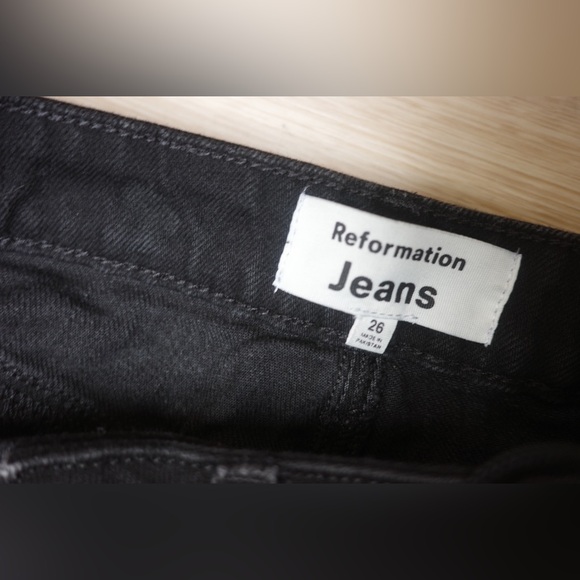REFORMATION LIZAUltra High Rise Straight Jeans 26 - Picture 13 of 16